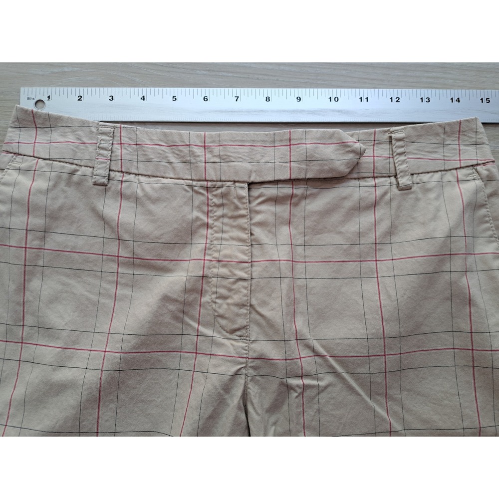 Lizgolf Audra Tan Plaid Golf Shorts Womens Windowpane Pattern size 4 - Picture 4 of 8